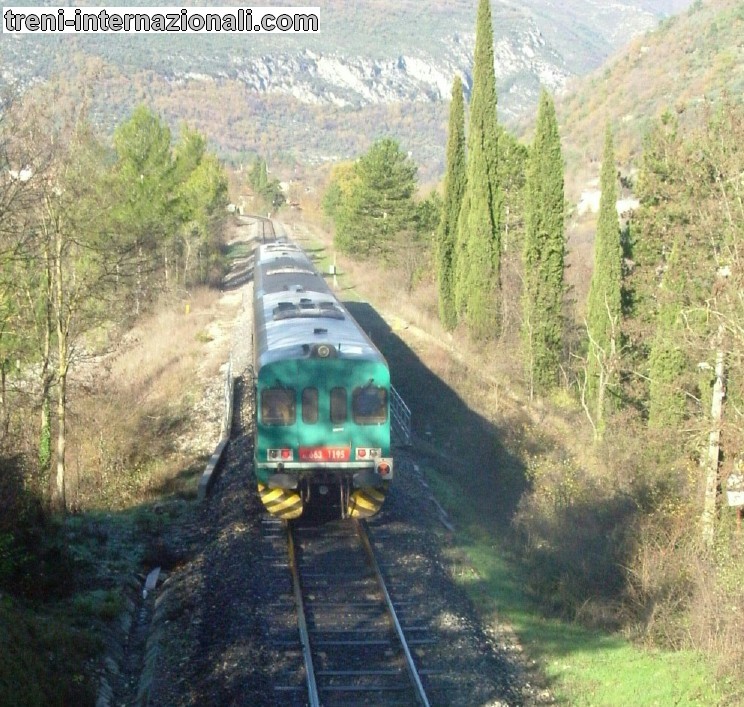 Treno Torino - Nizza vicino a Sospel