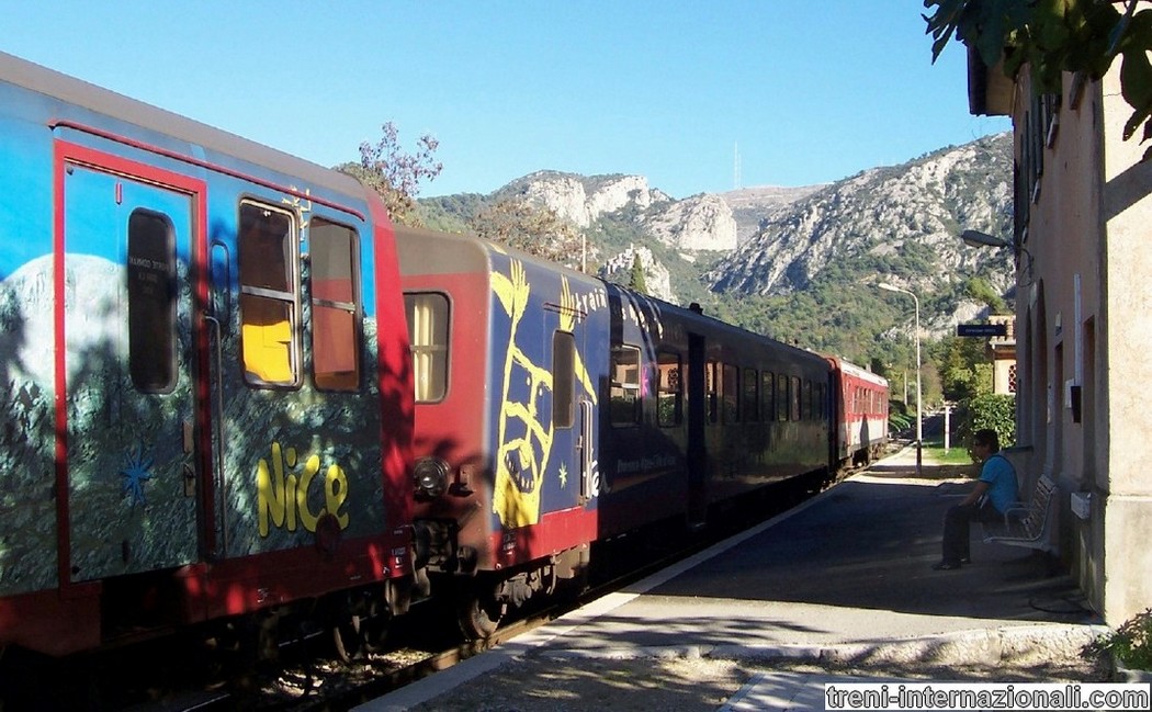 Treno Nizza - Cuneo a Peillon Sainte Thcle