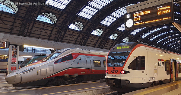 Treno Tilo per Bellinzona a Milano Centrale