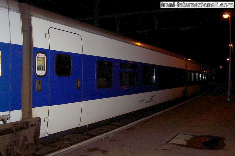 Treno EuroNight "Salvador Dali " Barcellona - Milano a Cerbere