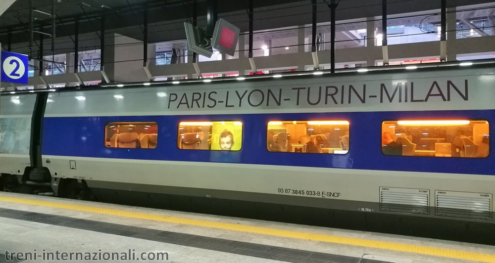 Treno EuroCity TGV Parigi - Milano a Torino