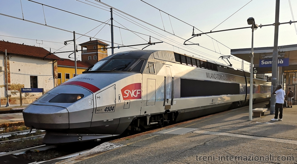 Treno EuroCity TGV Milano - Parigi  a Santhi