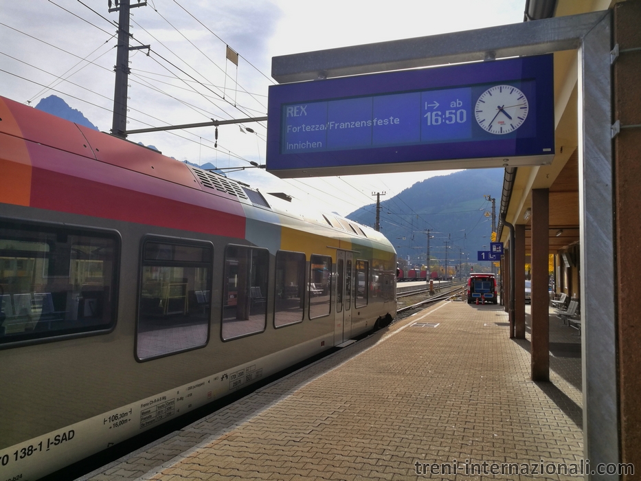 Treno regionale per Fortezza/Franzensfeste a Lienz