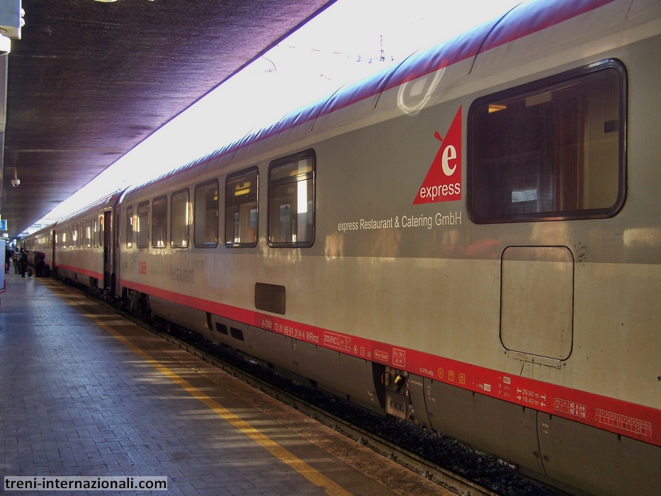 L'EuroCity "Allegro Johann Strauss" Vienna - Venezia