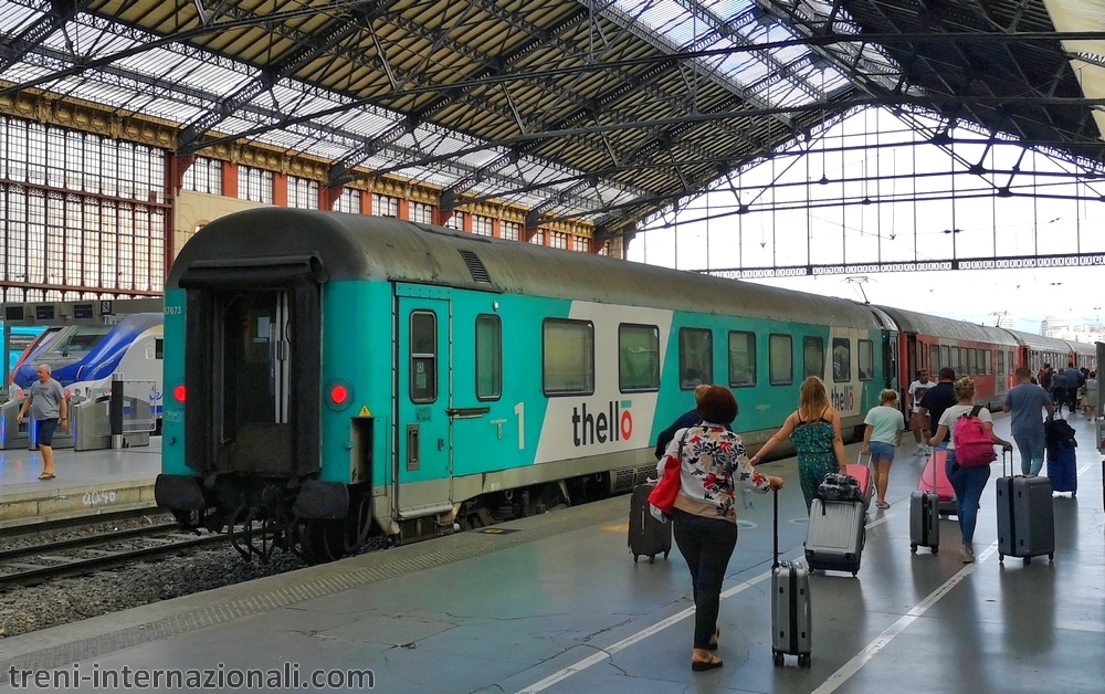 Treno EuroCity Thello per Milano a Marsiglia
