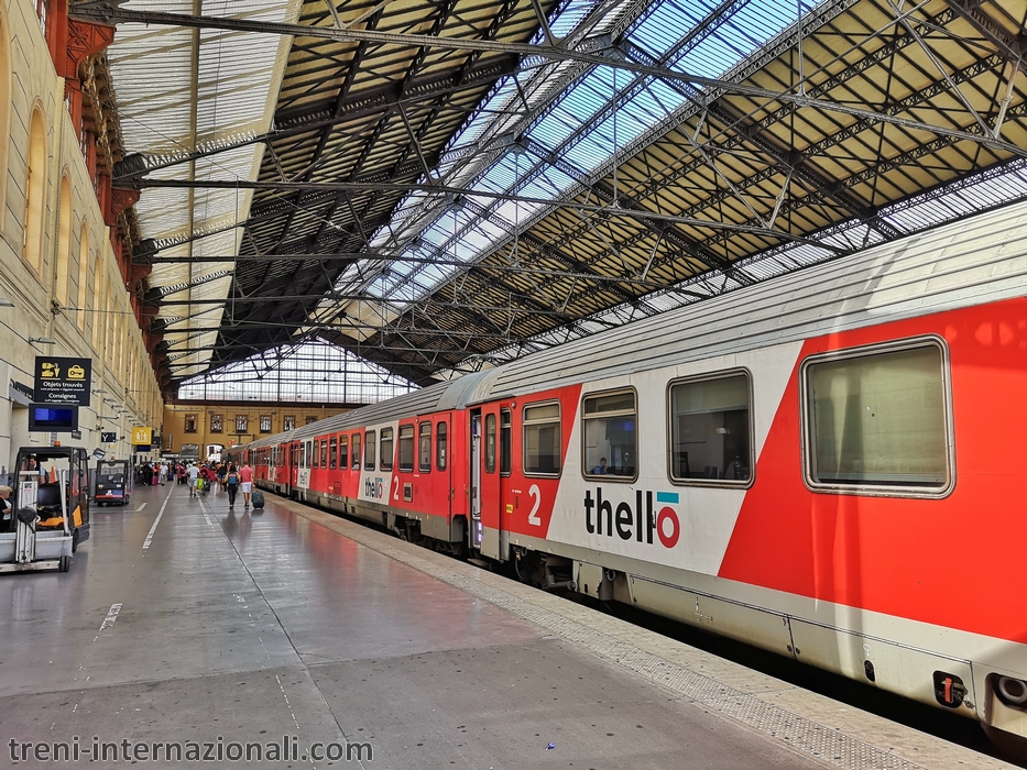 Treno EuroCity Thello per Milano a Marsiglia.