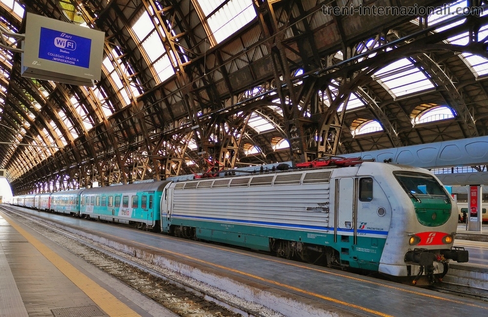 Treno EuroCity Thello da Nizza arrivato a Milano