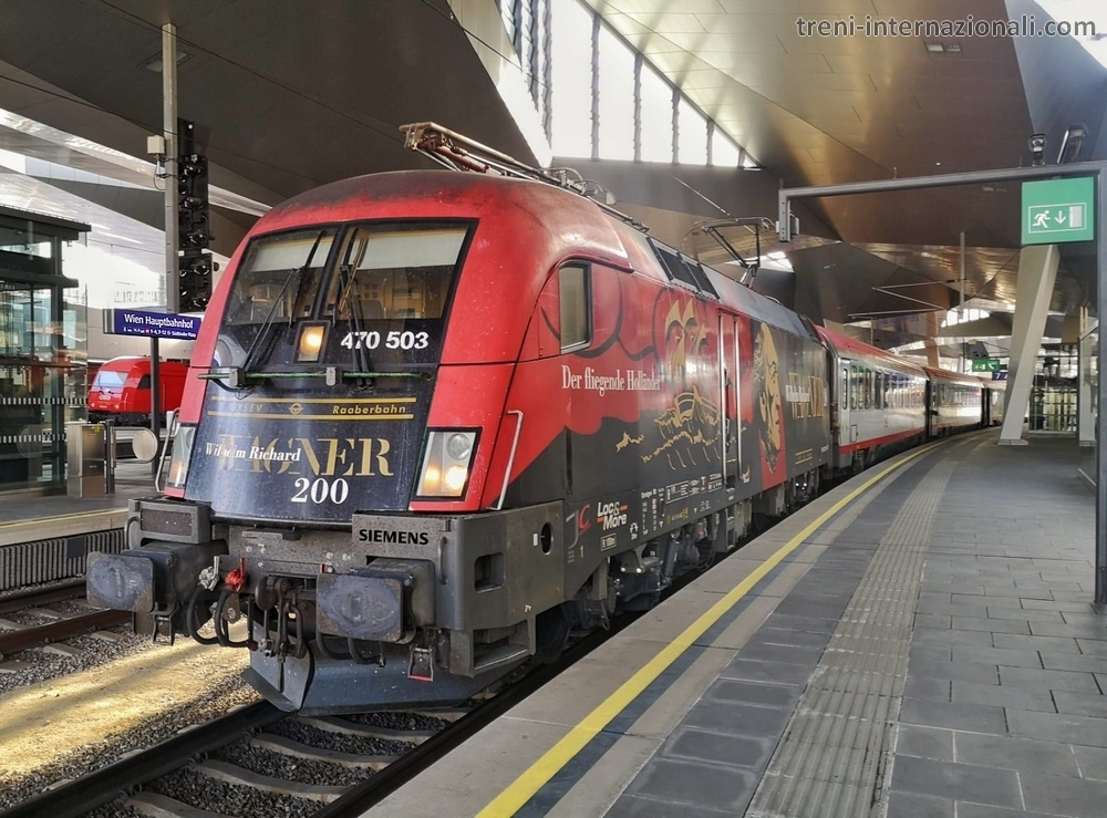 Il treno EuroCity "Emona" Vienna - Lubiana - Trieste