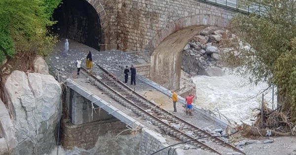 Tempesta ALEX colpisce la Cuneo - Nizza / Ventimiglia