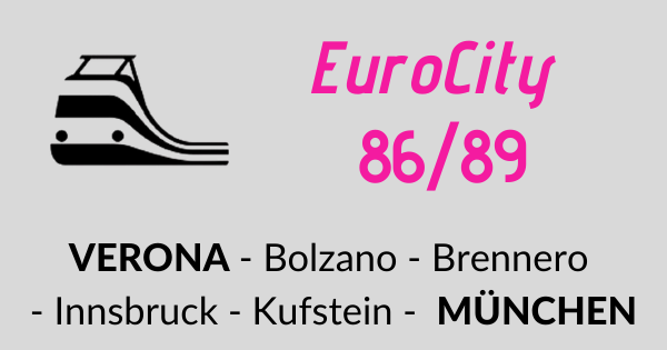 EuroCity 86/89 Verona - Monaco di Baviera