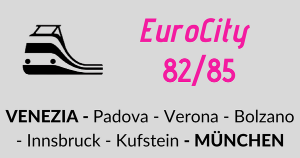 EuroCity 82/85 Öbb-DB Venezia - Monaco di Baviera