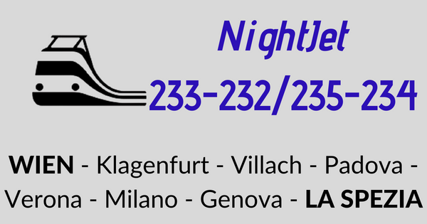 Nightjet Vienna - La Spezia